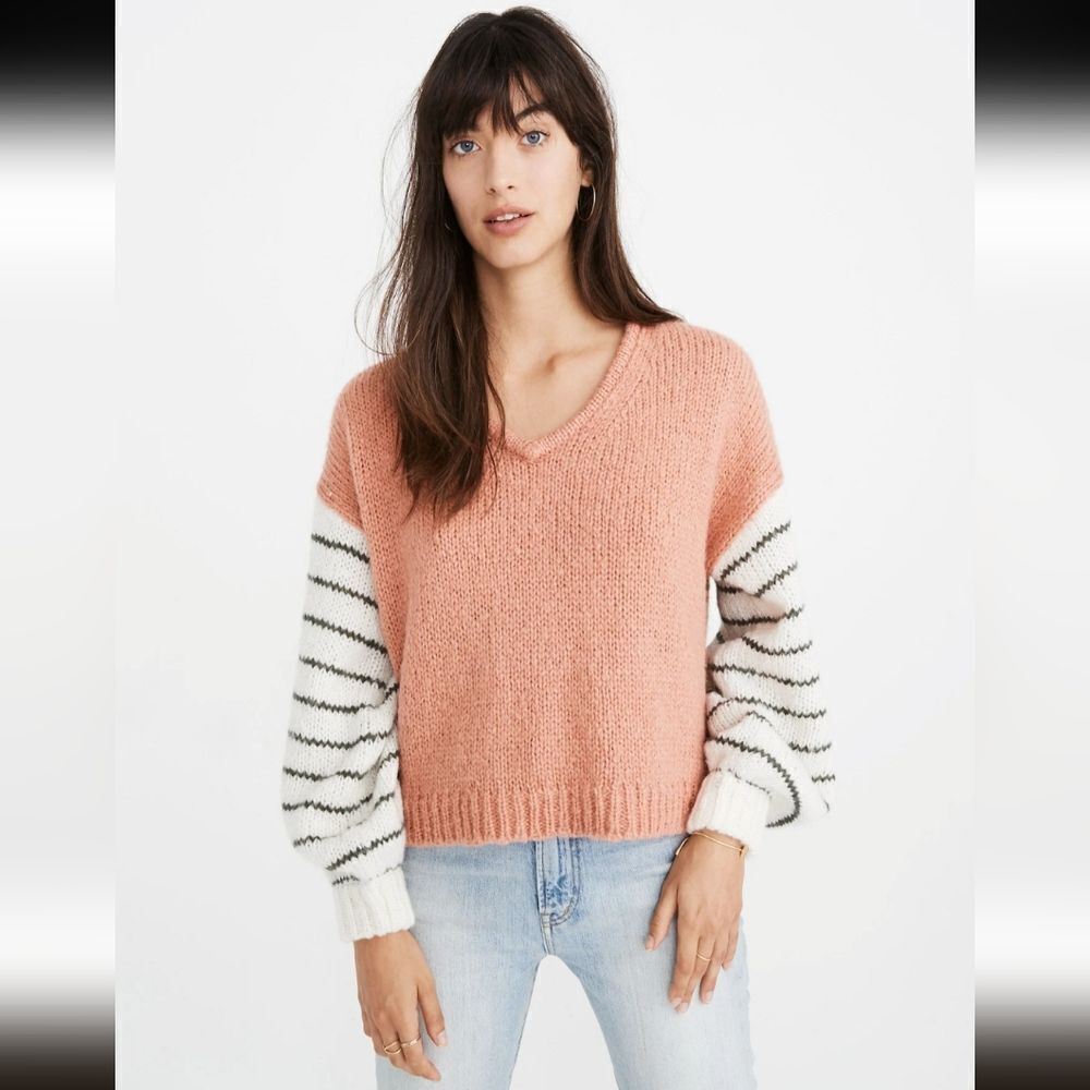Madewell Balloon Sleeve Pullover Sweater Size XS
